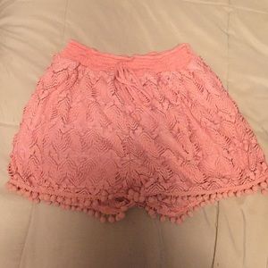 comfy pink shorts